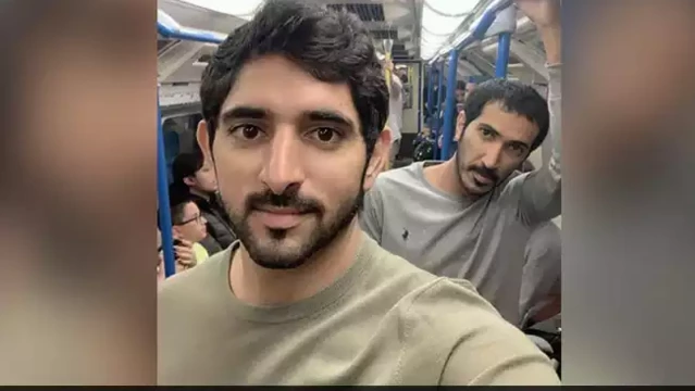 ട്രെയിനിൽ നിന്ന് യാത്ര ചെയ്ത് ദുബായ് കിരീടവകാശി