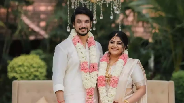 നടി മഞ്ജിമ മോഹനും ഗൗതം കാര്‍ത്തികും വിവാഹിതരായായി